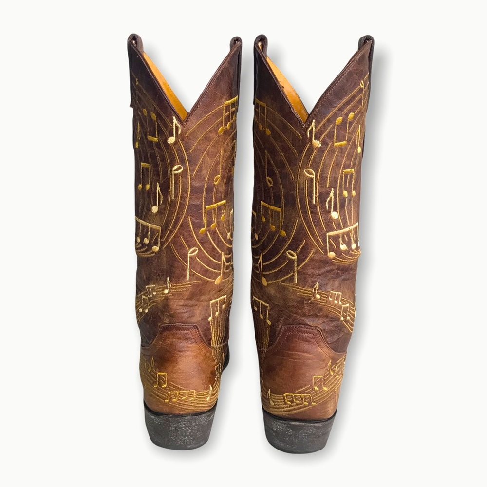 RARE Old Gringo Violina Music Note Cowboy Boots - Picture 12 of 16